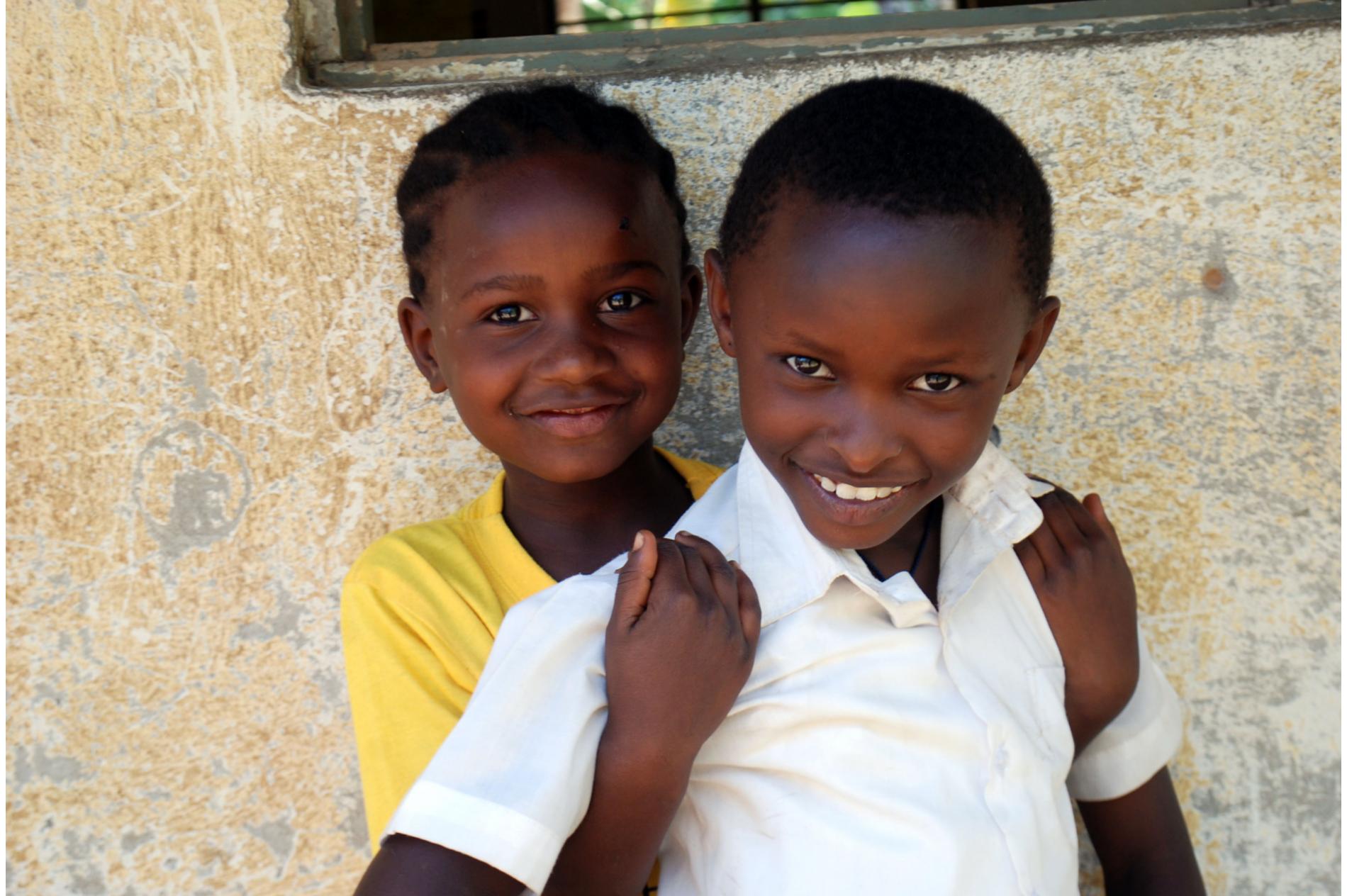 Girls at school supported by Ensi Women and Koi Koi.